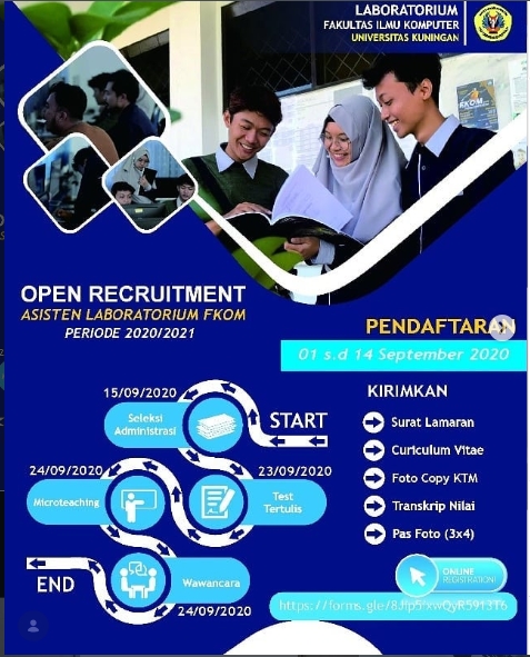 OPEN RECRUITMEN ASISTEN LABORATORIUM FKOM PERIODE 2020/2021